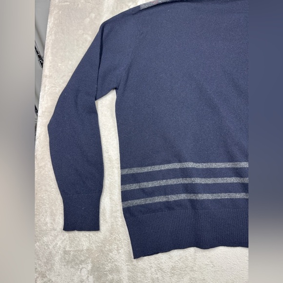 Armand Basi Men’s Wool Cashmere Blend Argyle Plaid Knit Faux Cardigan Sweater L - Picture 12 of 16